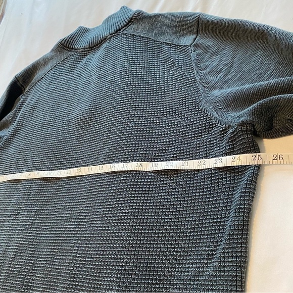 Tommy Bahama Dark Gray Sandover 1/4 Zip Pullover Chunky-Knit Sweater cotton XXL - Picture 9 of 11
